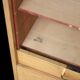 Notary's curtain cabinet in light oak (very good condition)