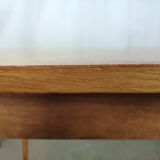 Dining table light oak foot vintage compass