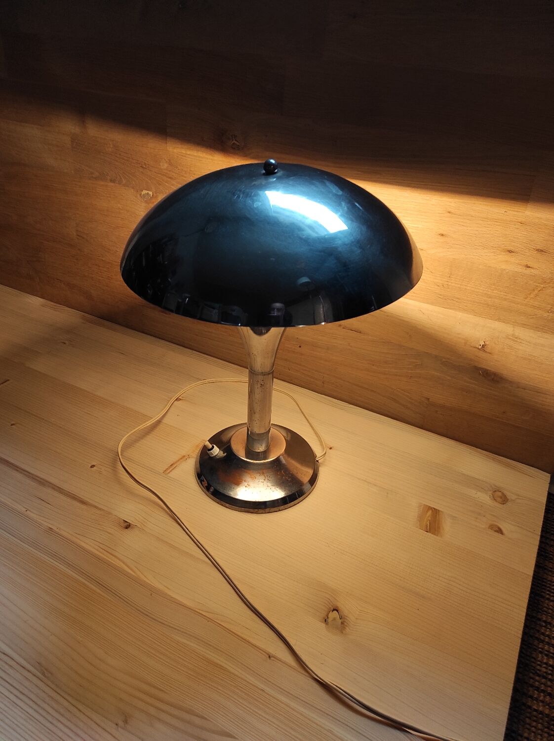 Metal mushroom lamp circa 1920 1940