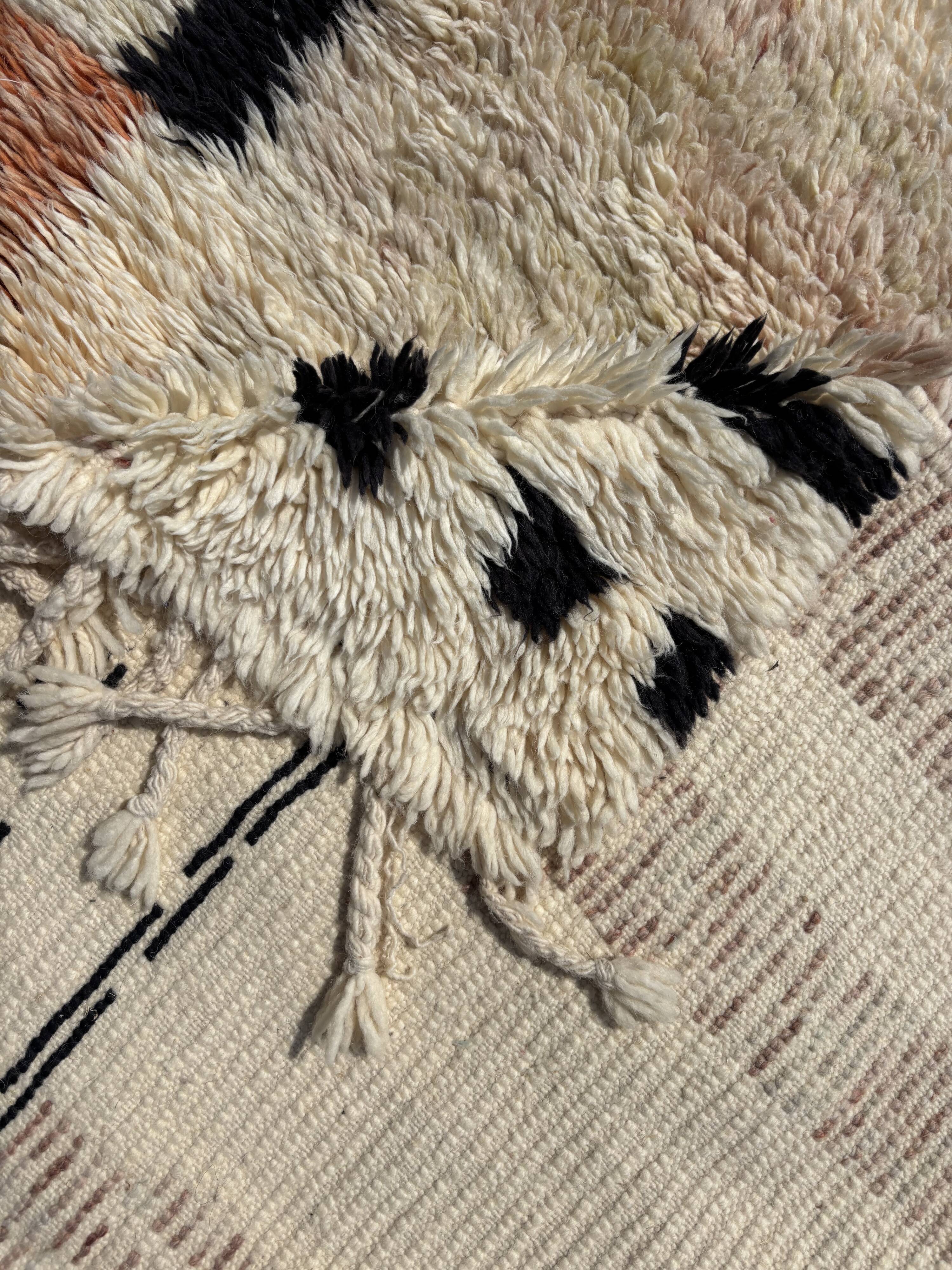 Moroccan Berber rug Mrirt in wool 130x180 cm