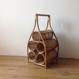 Rattan bottle locker