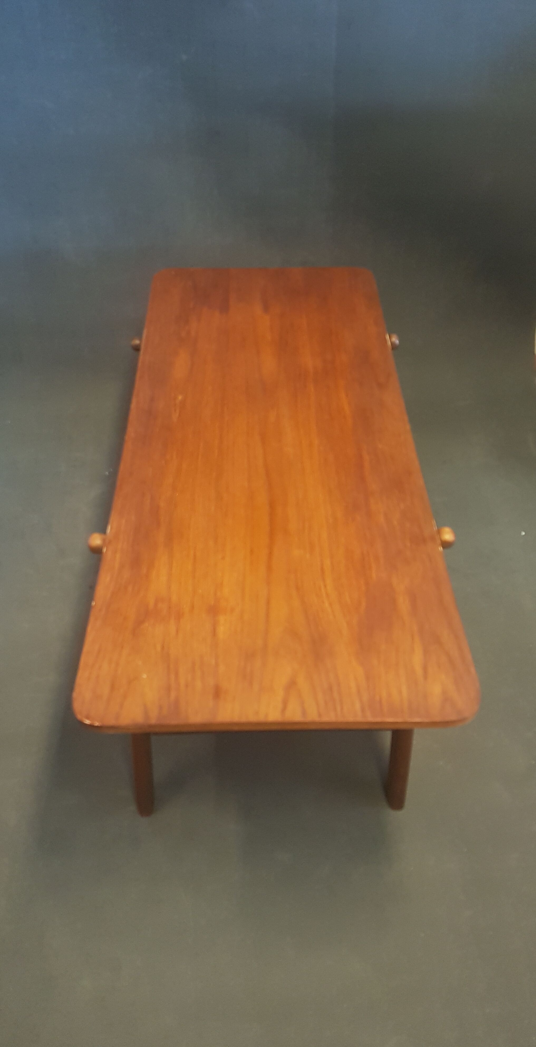 Vintage Scandinavian Style Coffee Table with Reversible Top in Teak and Formica, 1950s-1960s