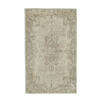 Hand-Knotted Contemporary Turkish Beige Carpet 173 cm x 284 cm - 36638