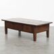 Antique South European 18th-Century Coffee Table with Three Drawers