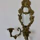 Mid Century Swedish Brass Sconce with Mirror