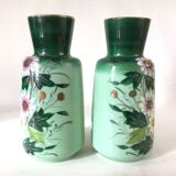 Pair of glass vases Early XXth