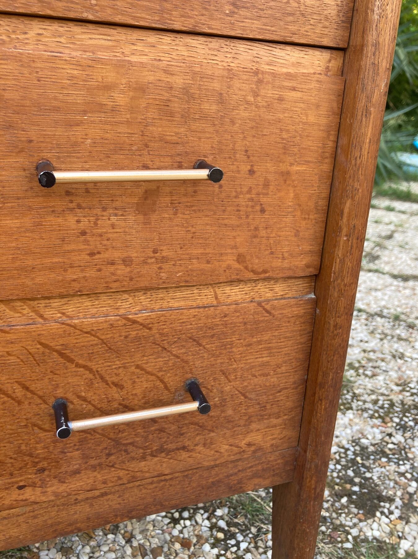 Vintage dresser compass feet