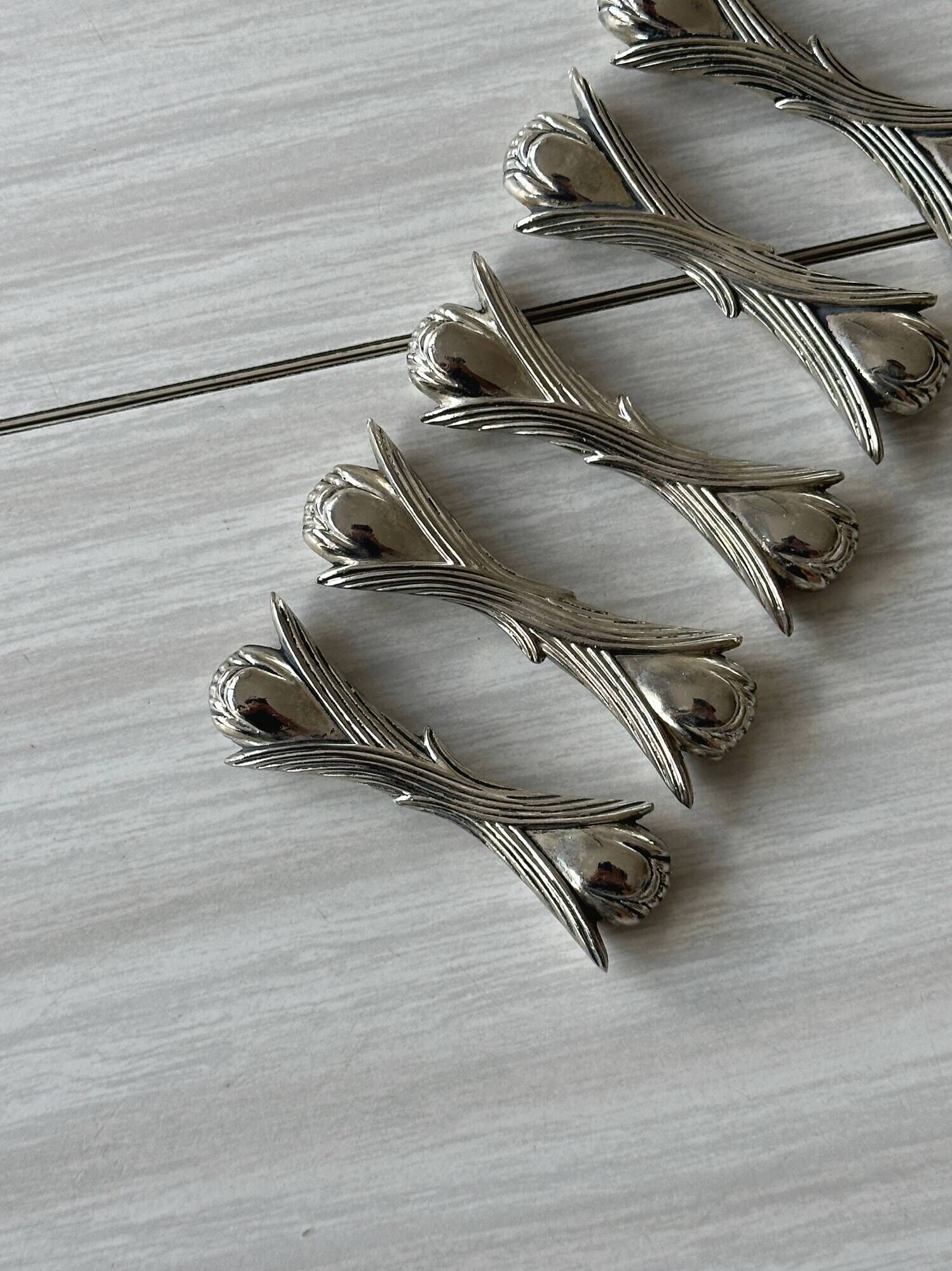 6 metal knife rests Silea