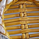 Brawoven ceramic basket from Vallauris