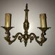 Pair of Louis XV style bronze wall sconces