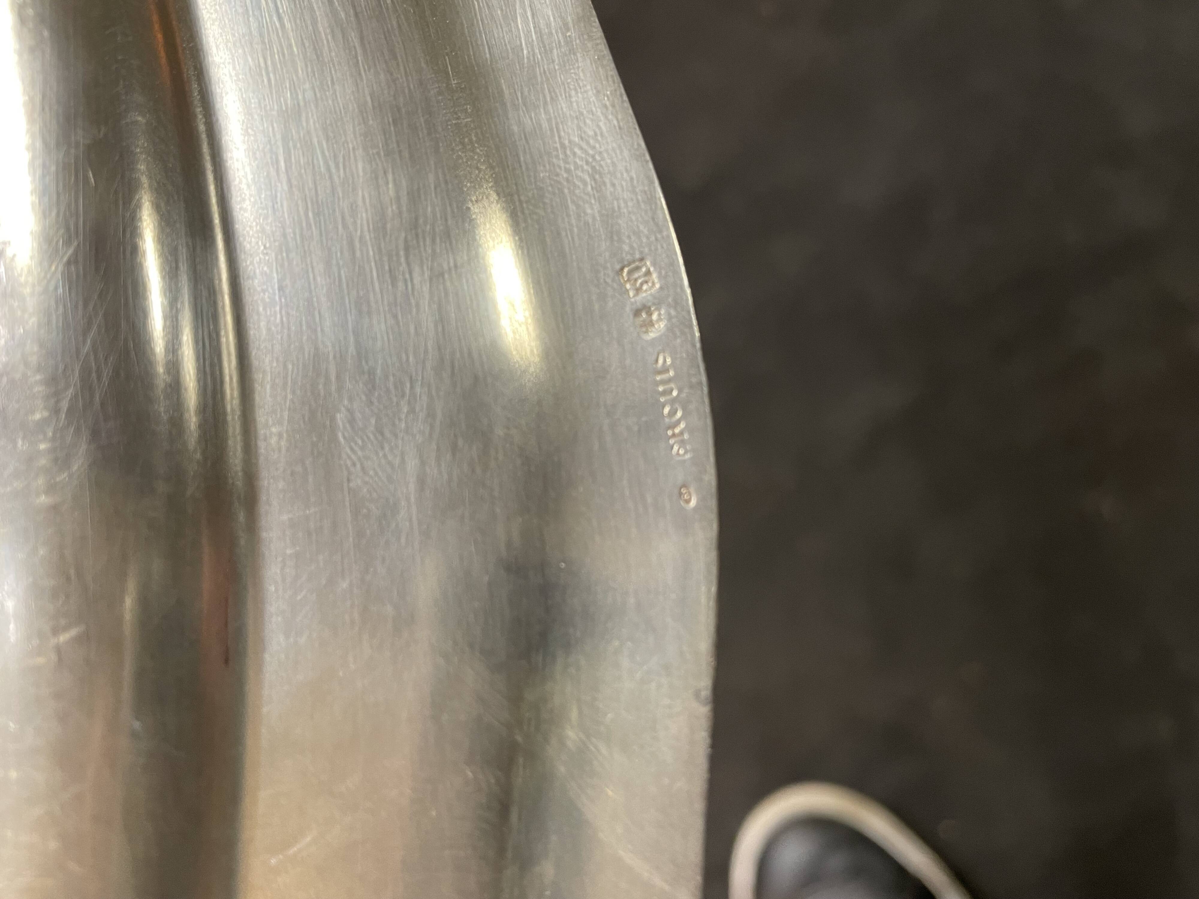 Ercuis, silver metal sausage