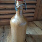 Bottle in glazed stoneware varnish