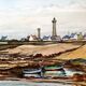 André Duculty (1912-1990) Watercolor on paper "Kérity, Penmarc'h, Finistère" Signed lower right