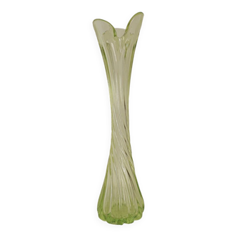 Large vintage twisted vase