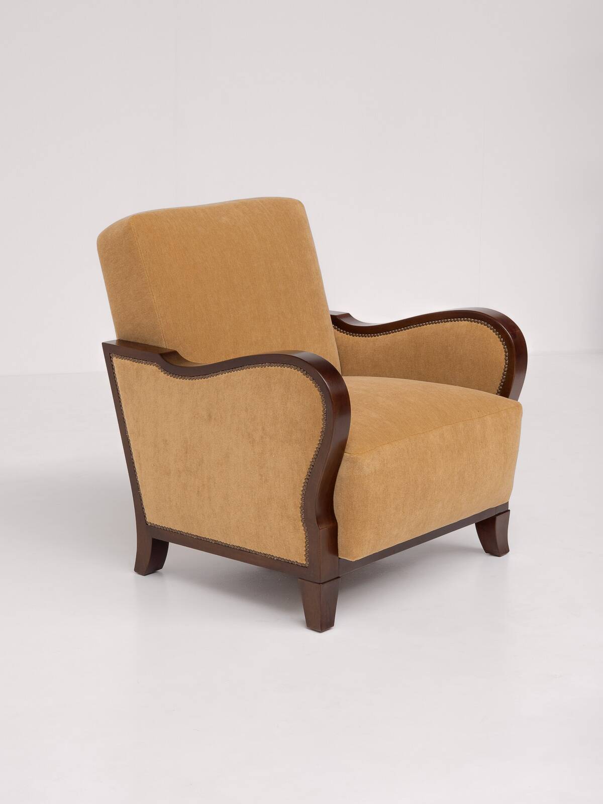 Paire de fauteuils club Art Déco, années 1940