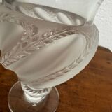 Crystal vase signed Lalique France model Ermenonville