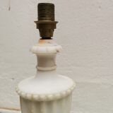 White marble amphora shaped table lamp