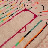 Tapis berbère azilal multicolore