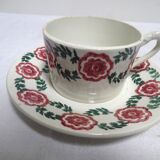 Duo of cups and saucers ceramic st amand