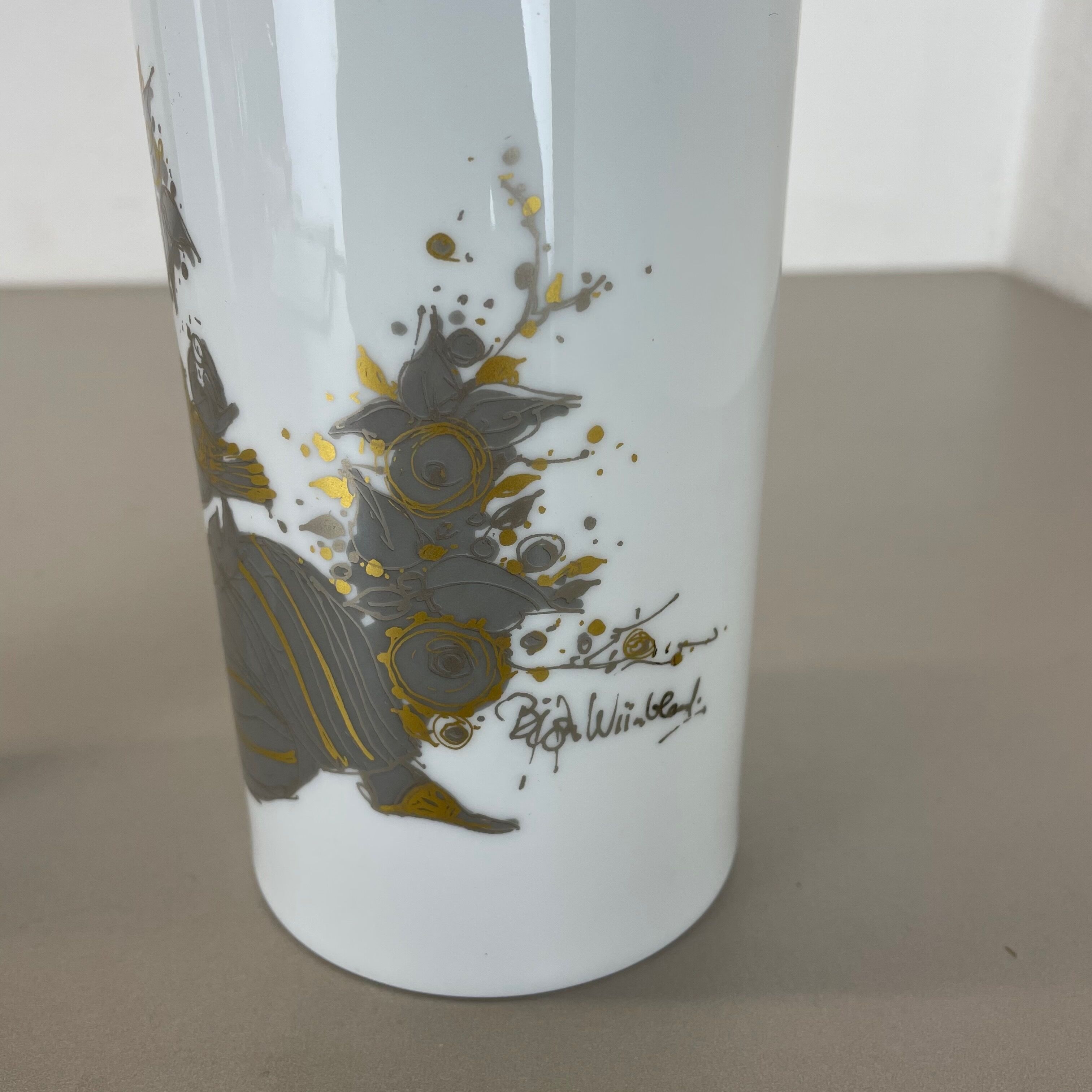 Set of 2 Porcelain Vase by Björn Wiinblad for Rosenthal Studio Line Germany 1970