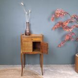 Marquetry bedside table