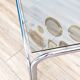 Vintage chrome and smoked glass coffee table