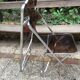 Paire de chaises pliantes transparentes