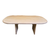 Vintage Italian travertine coffee table, 1970s