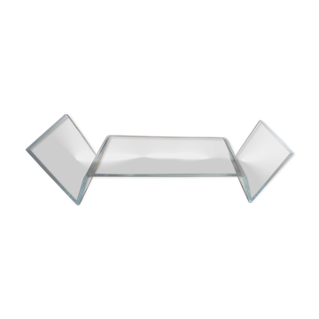 Table basse porte revues en plexiglas design 20 ème siècle