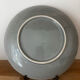 Old slightly hollow dish barbotine blue fruit Sarreguemines
