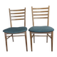 pair of Scandinavian dining chairs