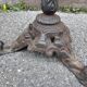 Metal terrace pedestal table garden bistro art deco paris, 60s