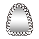 Mirror shape mirror rattan 48x59cm