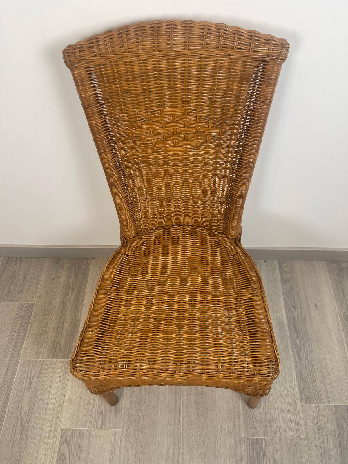 Vintage Rattan Lounge Chair (3 available)