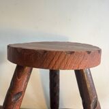 Wooden tripod stool with removable legs