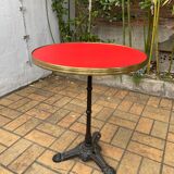 Red bistro table