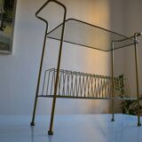 Vintage end table / coffee table & magazine rack