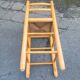 Chaise haute enfant paillée et bois vintage
