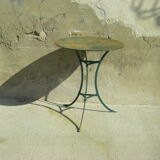 Old garden pedestal table