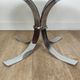 Chromed metal and smoked glass coffee table, 1970s