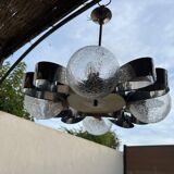 Chrome chandelier Space age 70s