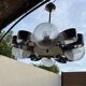 Chrome chandelier Space age 70s