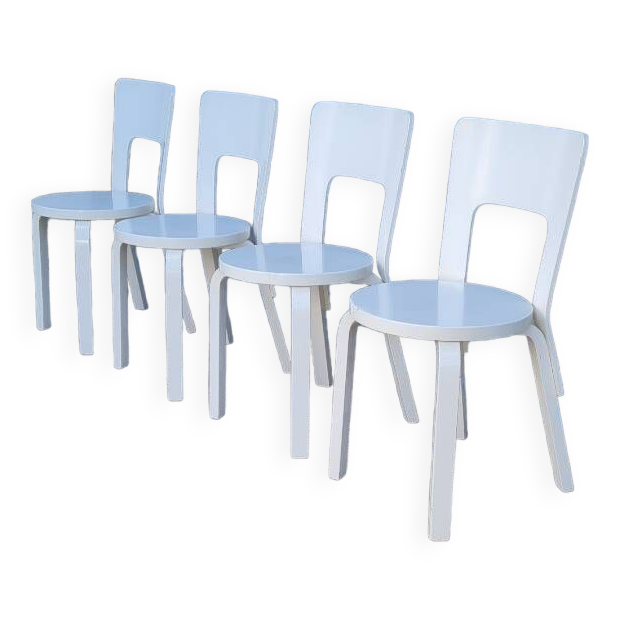 Set of 4 Alvar Aalto chairs