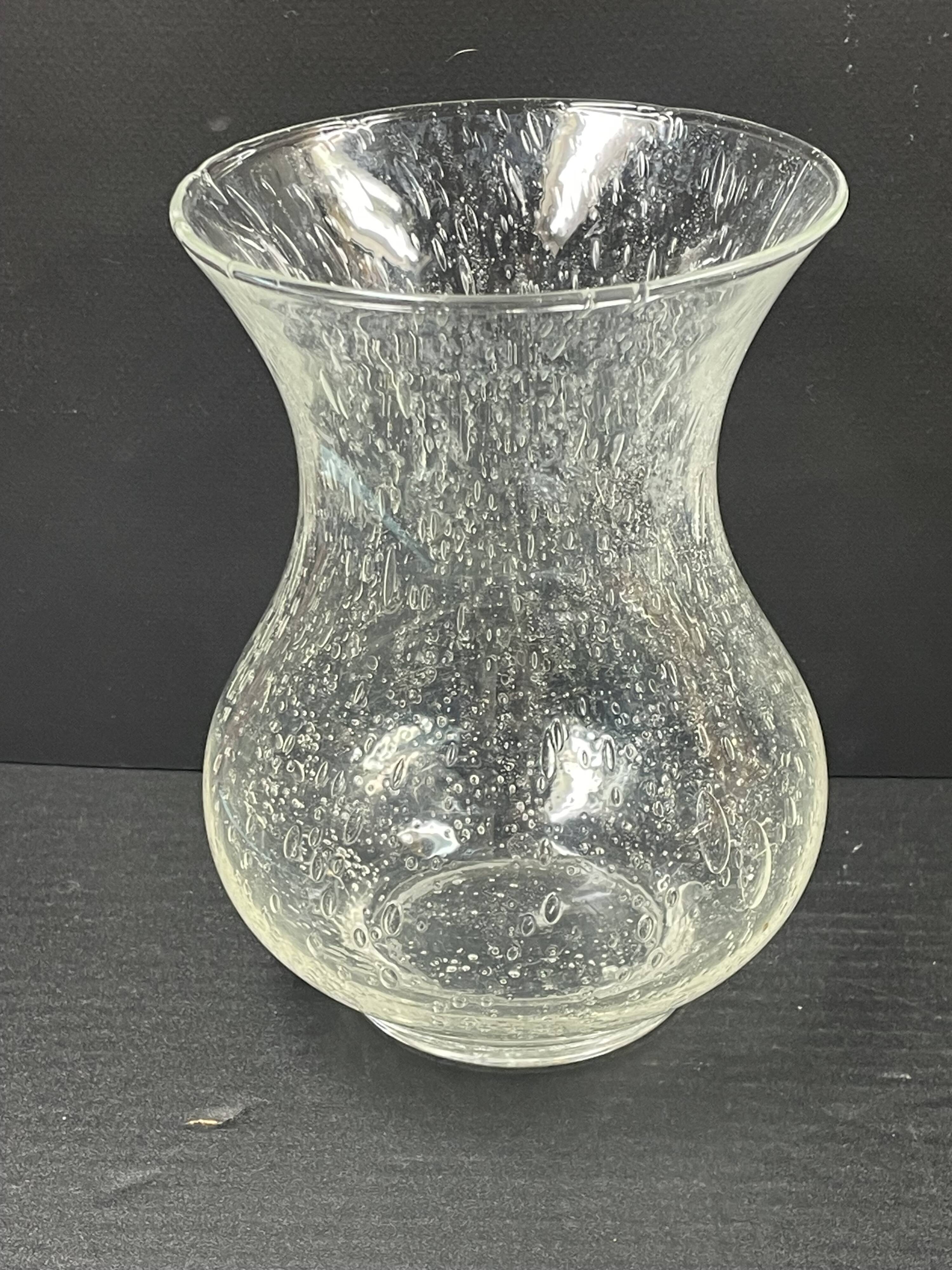 Vase Signed Verrerie Biot