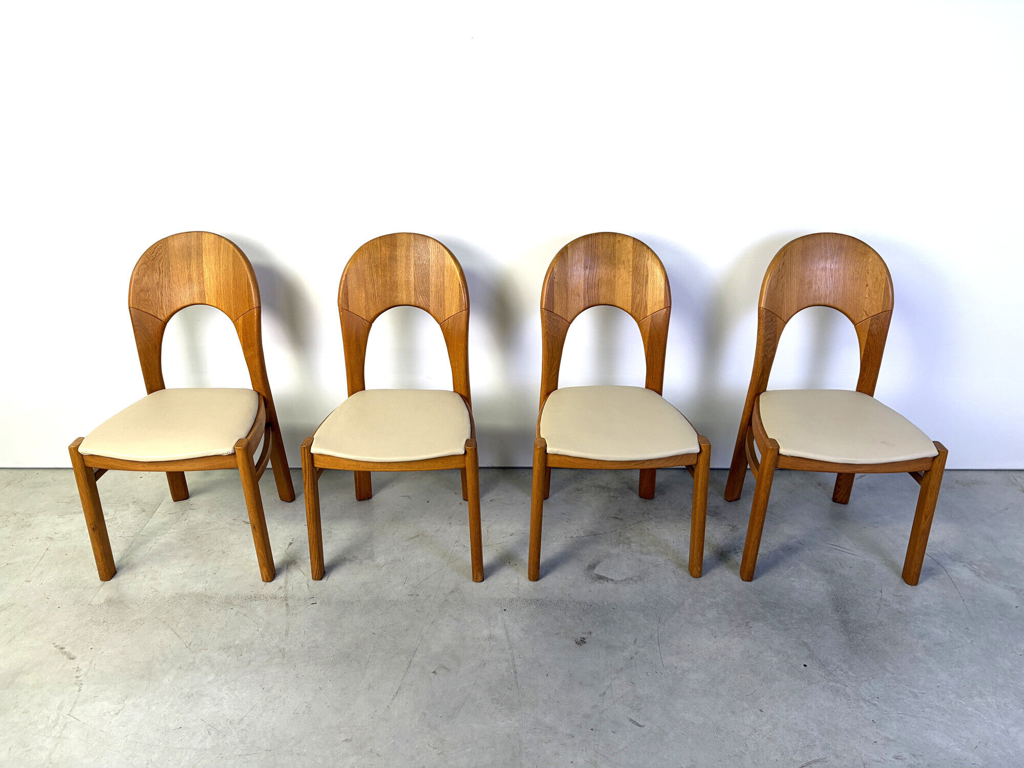 Vintage Danish oak dining chairs, 1970s