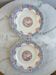 Ironstone set of 2 flat plates Longwy Fecamp
