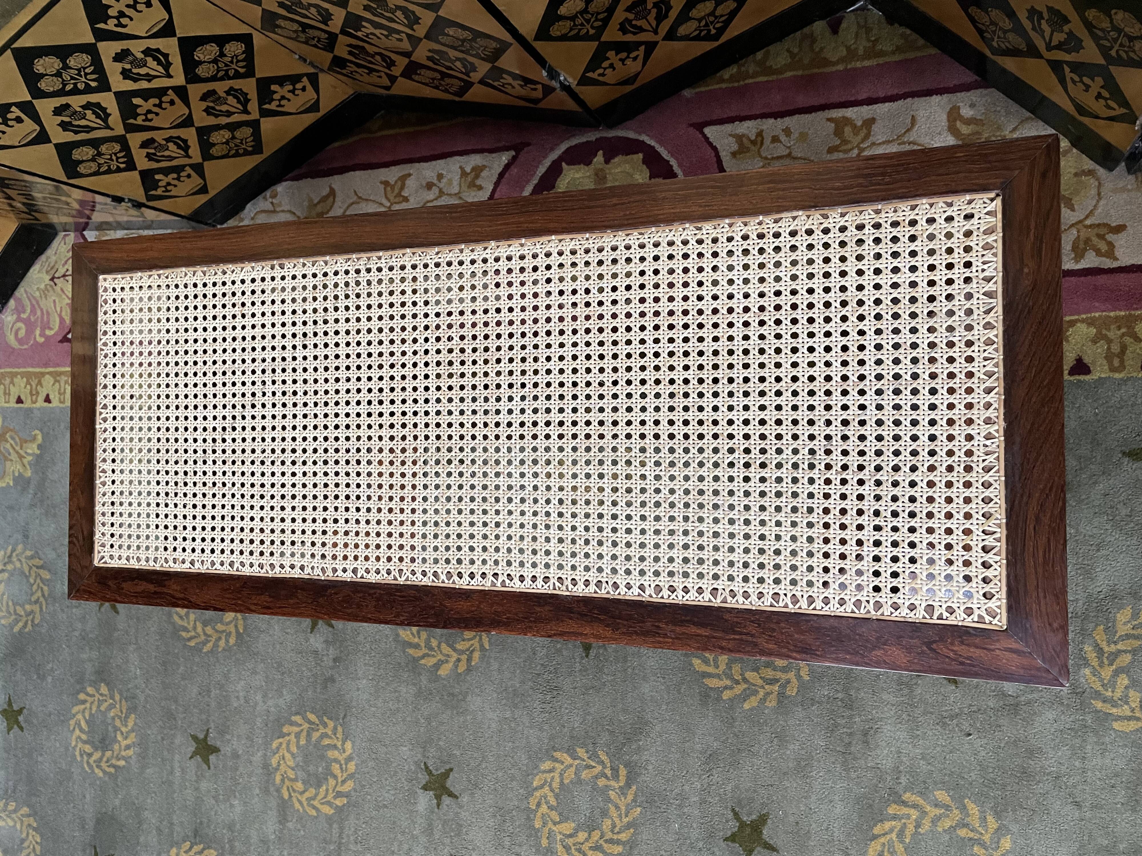 Bench in canework art deco period