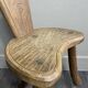 Pair of solid wood farmhouse stools