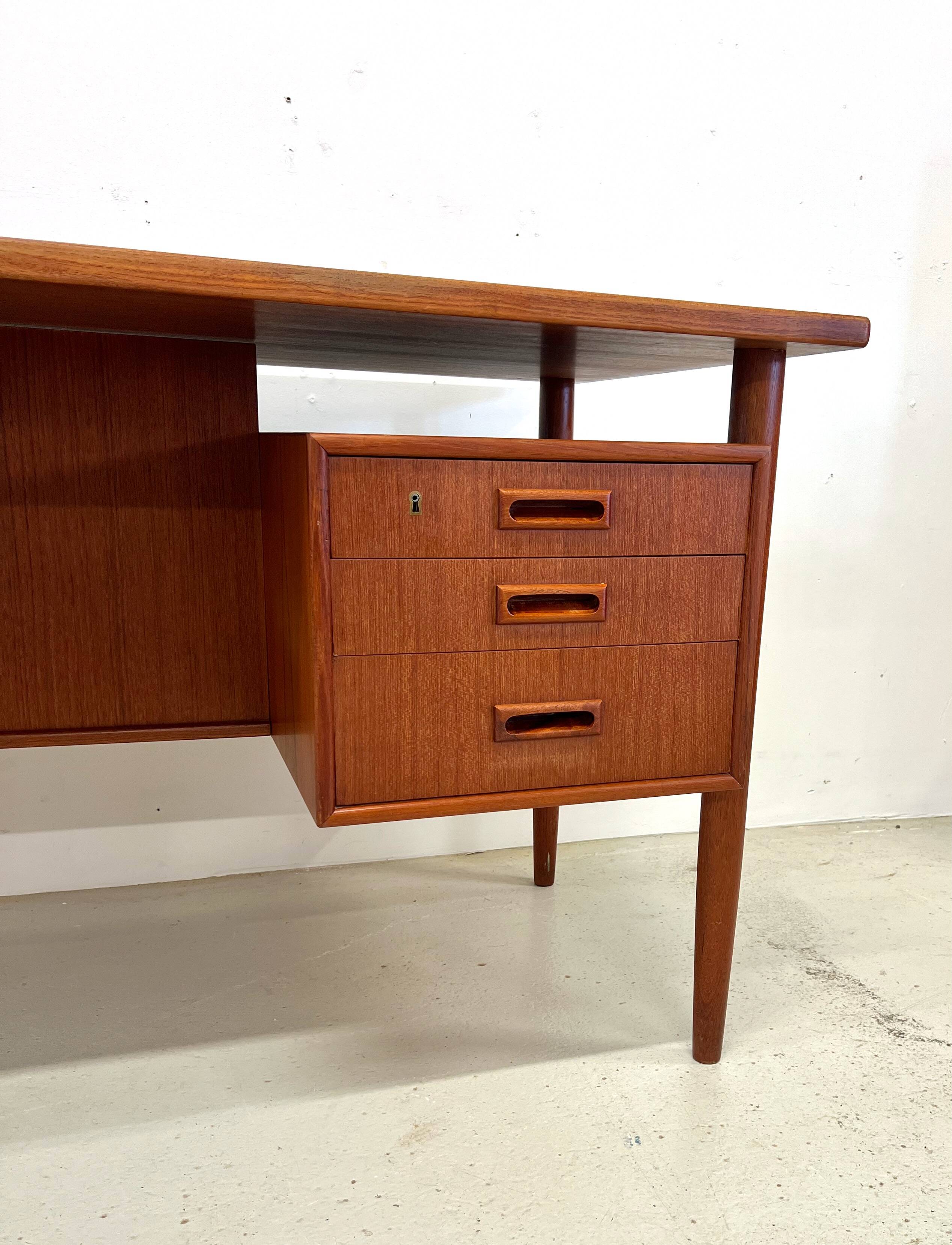 Danish Teak 'Floating-Top' Desk, 1960s.