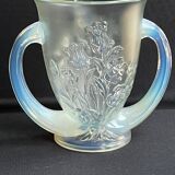 Large vase with 2 Art Deco handles signed Verlys